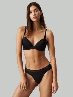 Calvin Klein Black Seductive Comfort Light Lift Demi Bra