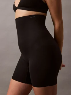 Calvin Klein Black Stay Put Stretch Mid Thigh Shorts