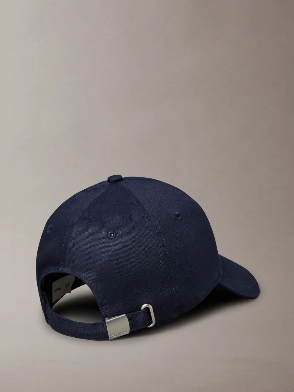 Calvin Klein Blue Monogram Shine Embroidery Moire Cap