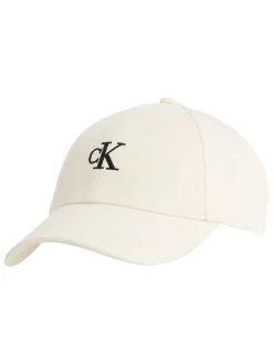 Calvin Klein White Twill Logo Cap