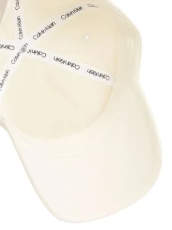 Calvin Klein White Twill Logo Cap