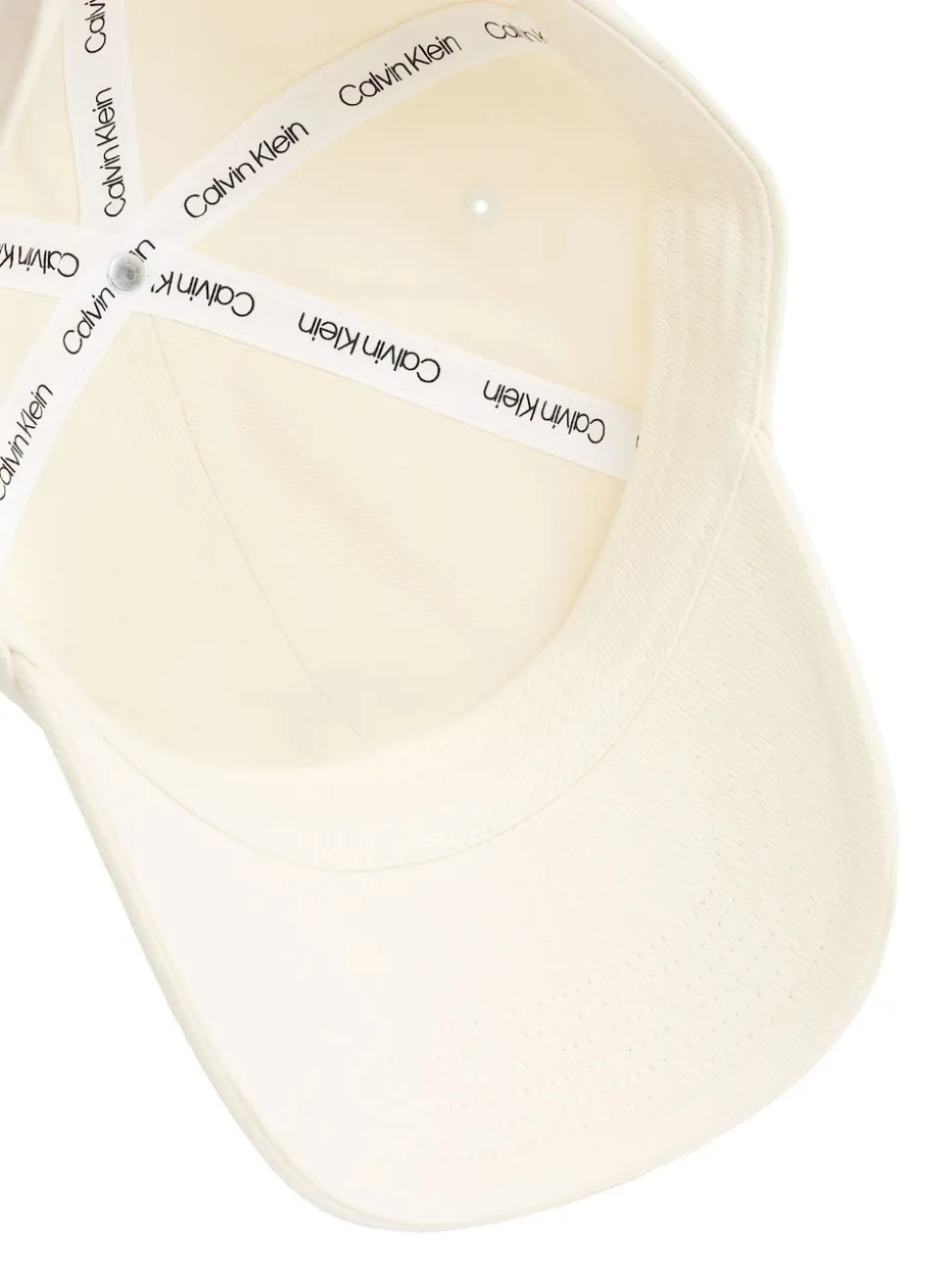 Calvin Klein White Twill Logo Cap