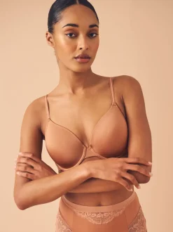Caramel Nude Full Cup A-E Smoothing Ultimate Comfort Bras 2 Pack