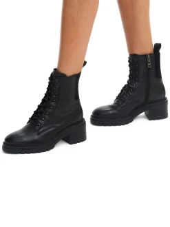 Carvela Black Champion Lace-Up Boots