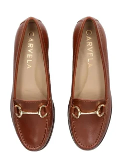 Carvela Comfort Brown London Click Leather Shoes