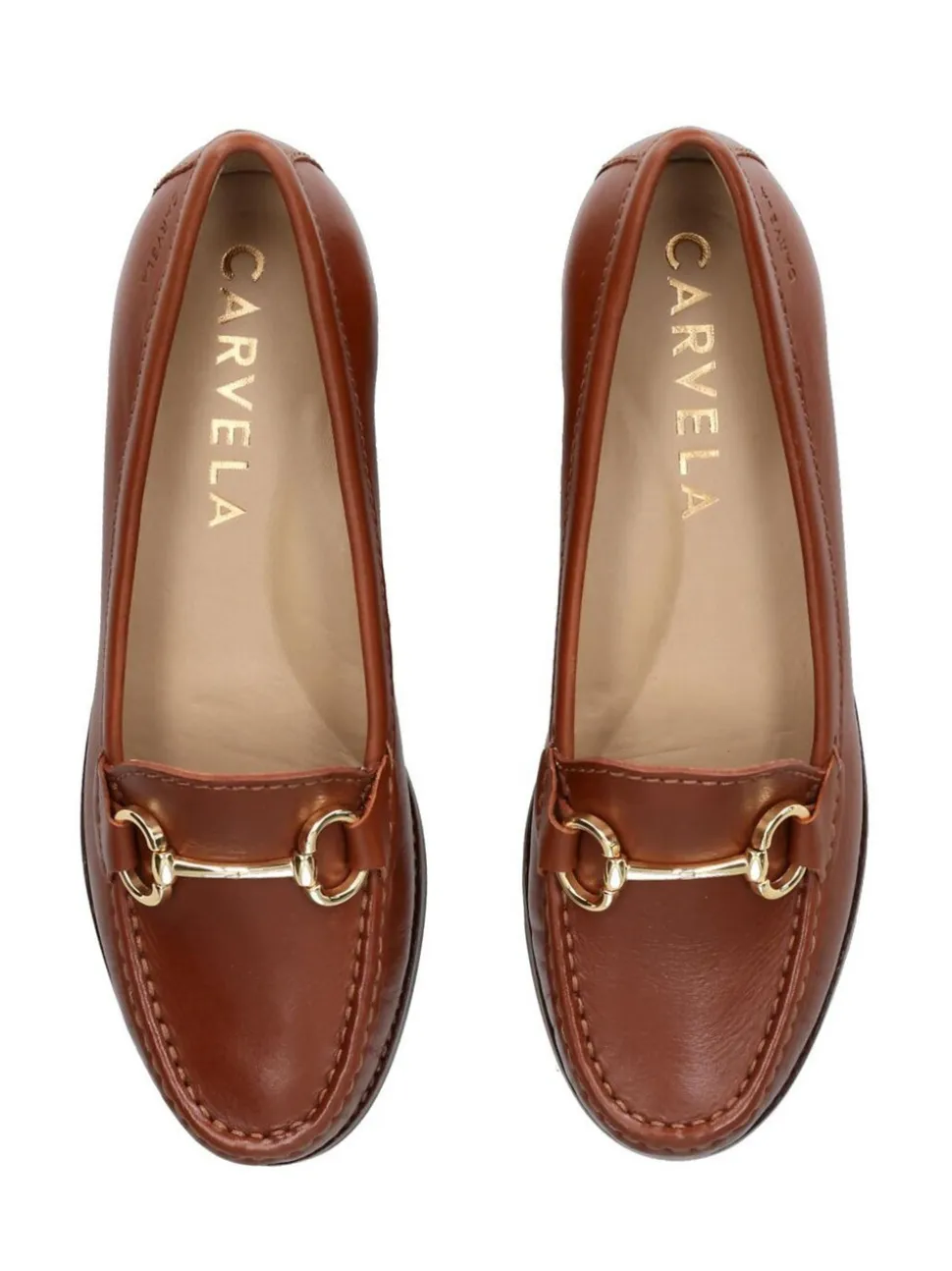 Carvela Comfort Brown London Click Leather Shoes