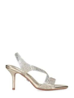 Carvela Gold Symmetry Vinyl 80 Sandals