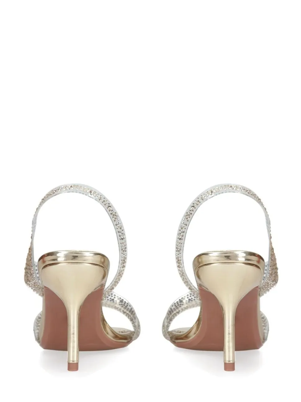 Carvela Gold Symmetry Vinyl 80 Sandals
