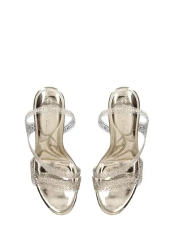Carvela Gold Symmetry Vinyl 80 Sandals