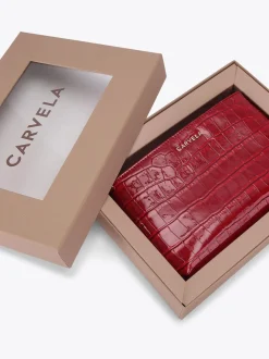 Carvela Red Chain Pouch Set