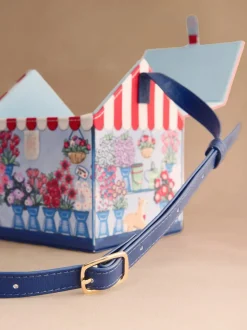 Cath Kidston Blue Flower Market Cross-Body Bag