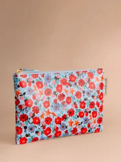 Cath Kidston Blue Folding Star Ditsy Zip-Up Purse