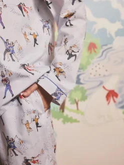 Cath Kidston Blue Lilah and Lewis Button Through Pyjamas