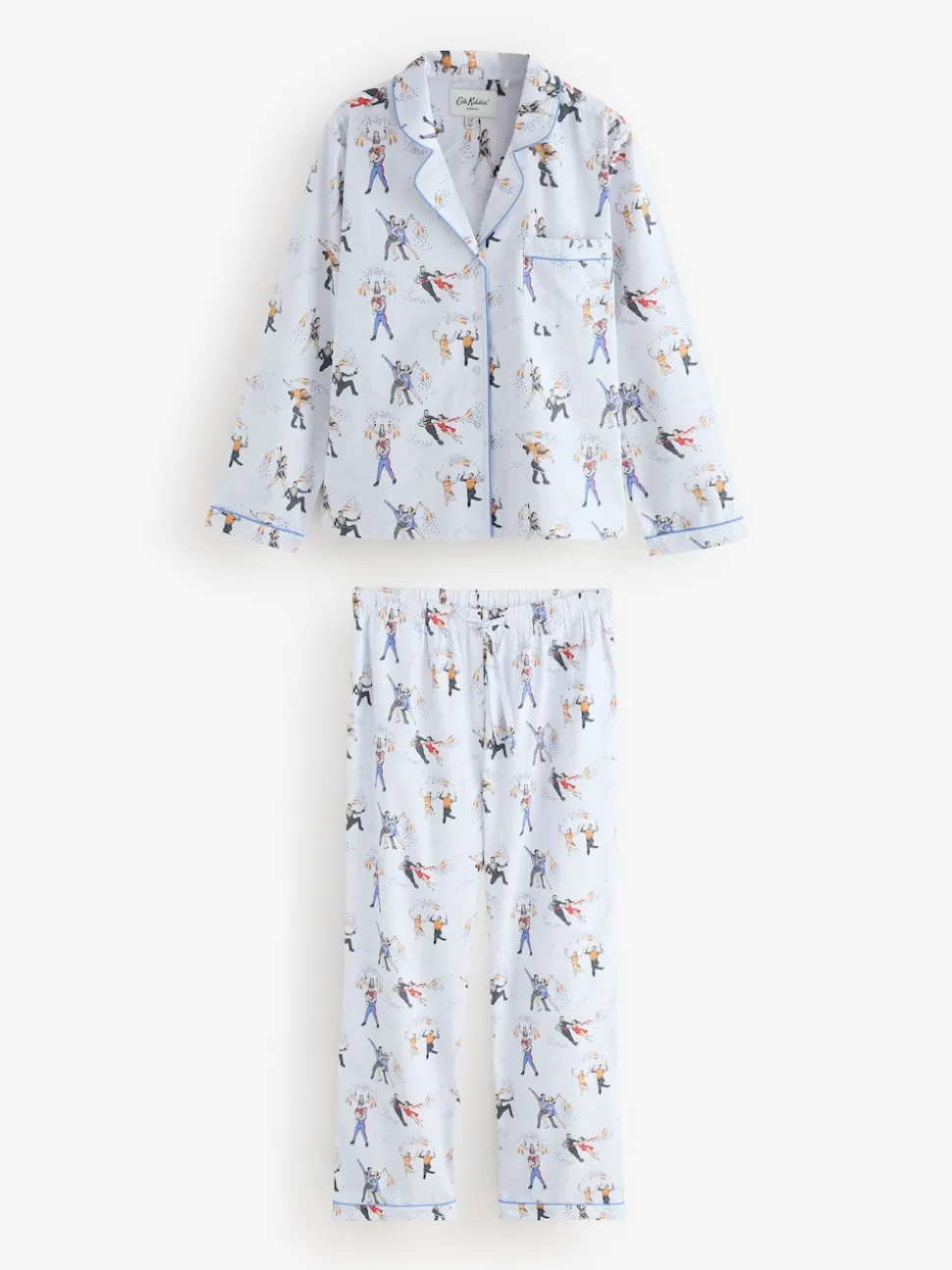 Cath Kidston Blue Lilah and Lewis Button Through Pyjamas