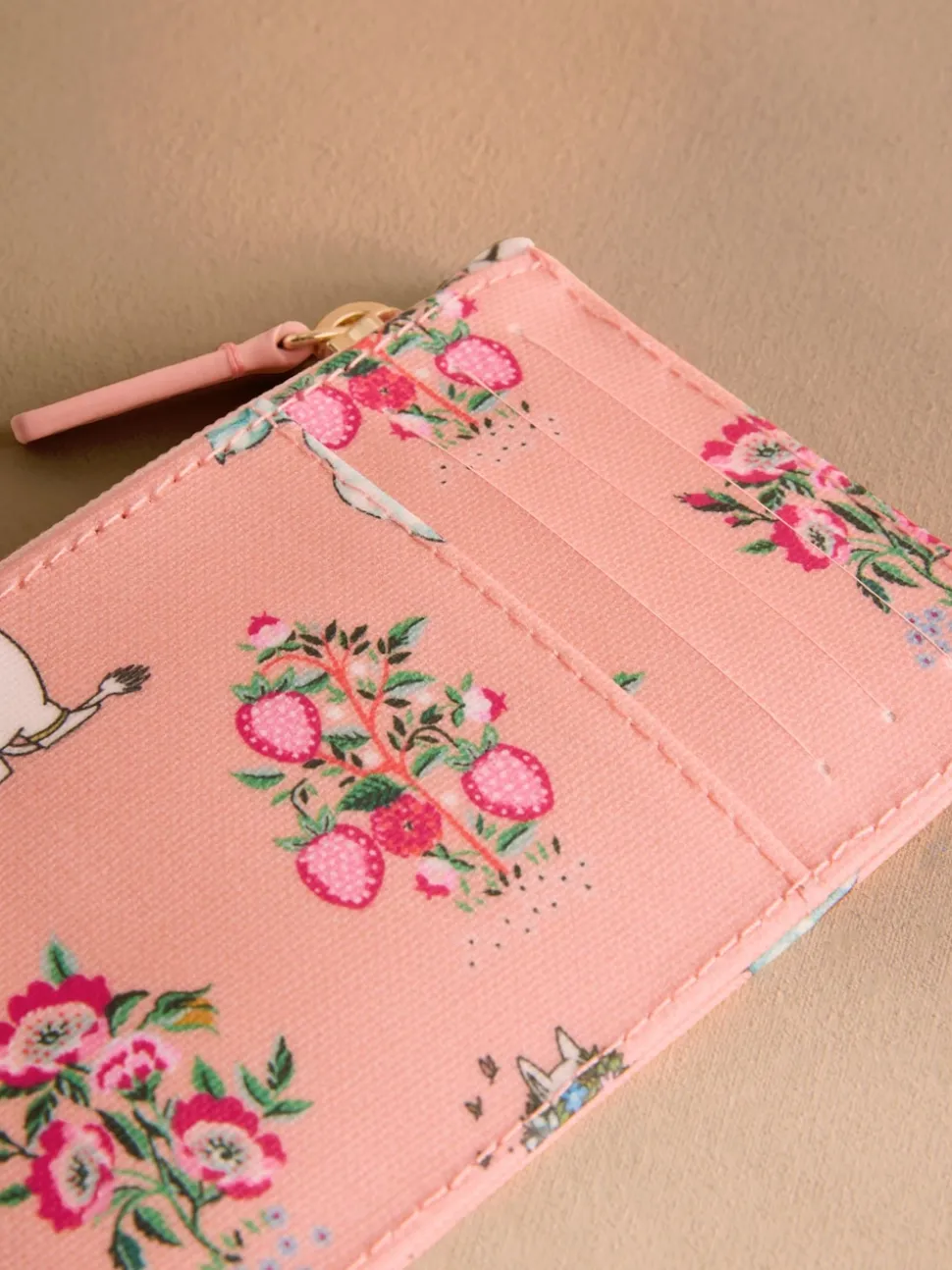 Cath Kidston Coral Pink Bunches Moomins Card Coin Purse