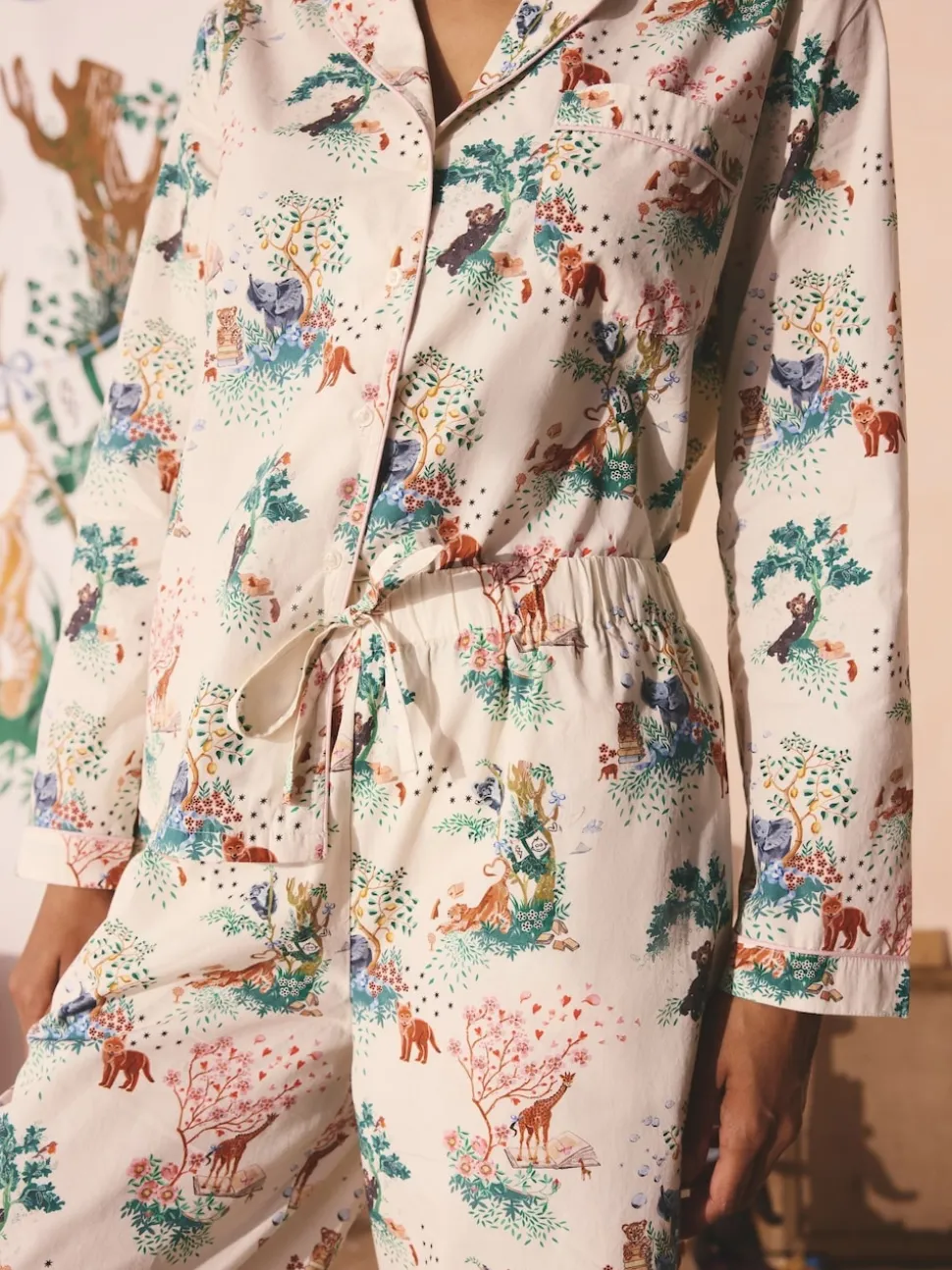 Cath Kidston Ecru Great Ormond Street Hospital Button Through Pyjama Set