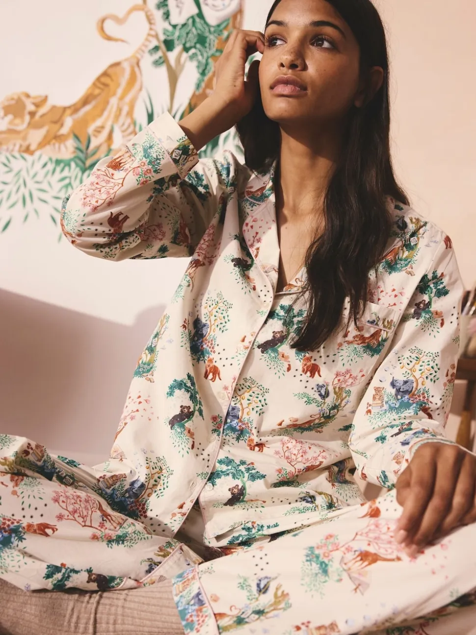 Cath Kidston Ecru Great Ormond Street Hospital Button Through Pyjama Set