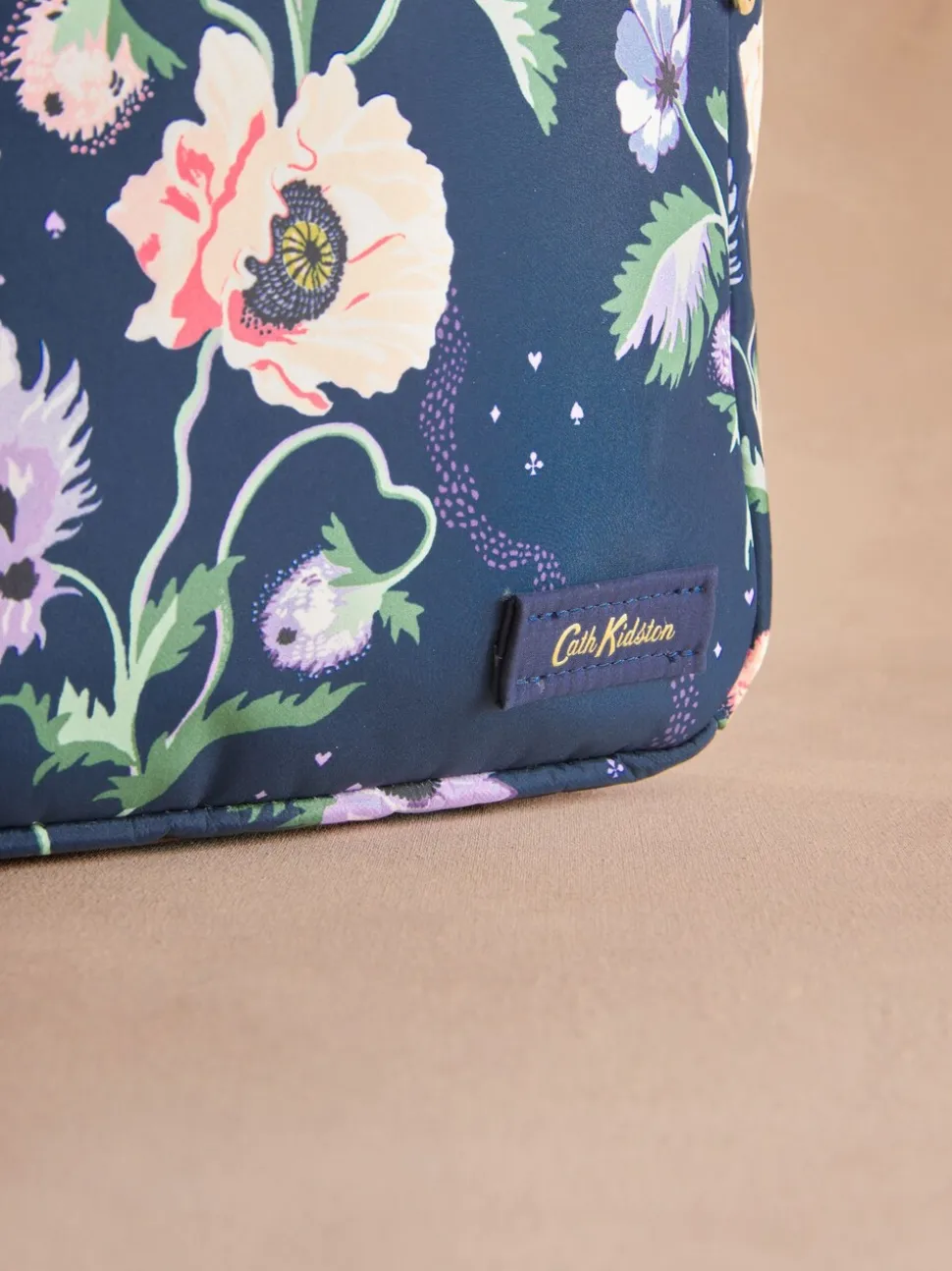 Cath Kidston Navy Peony Deck Compact Backpack