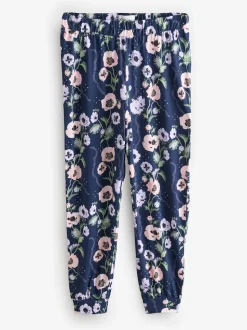 Cath Kidston Navy Peony Print Cotton Twosie Pyjamas