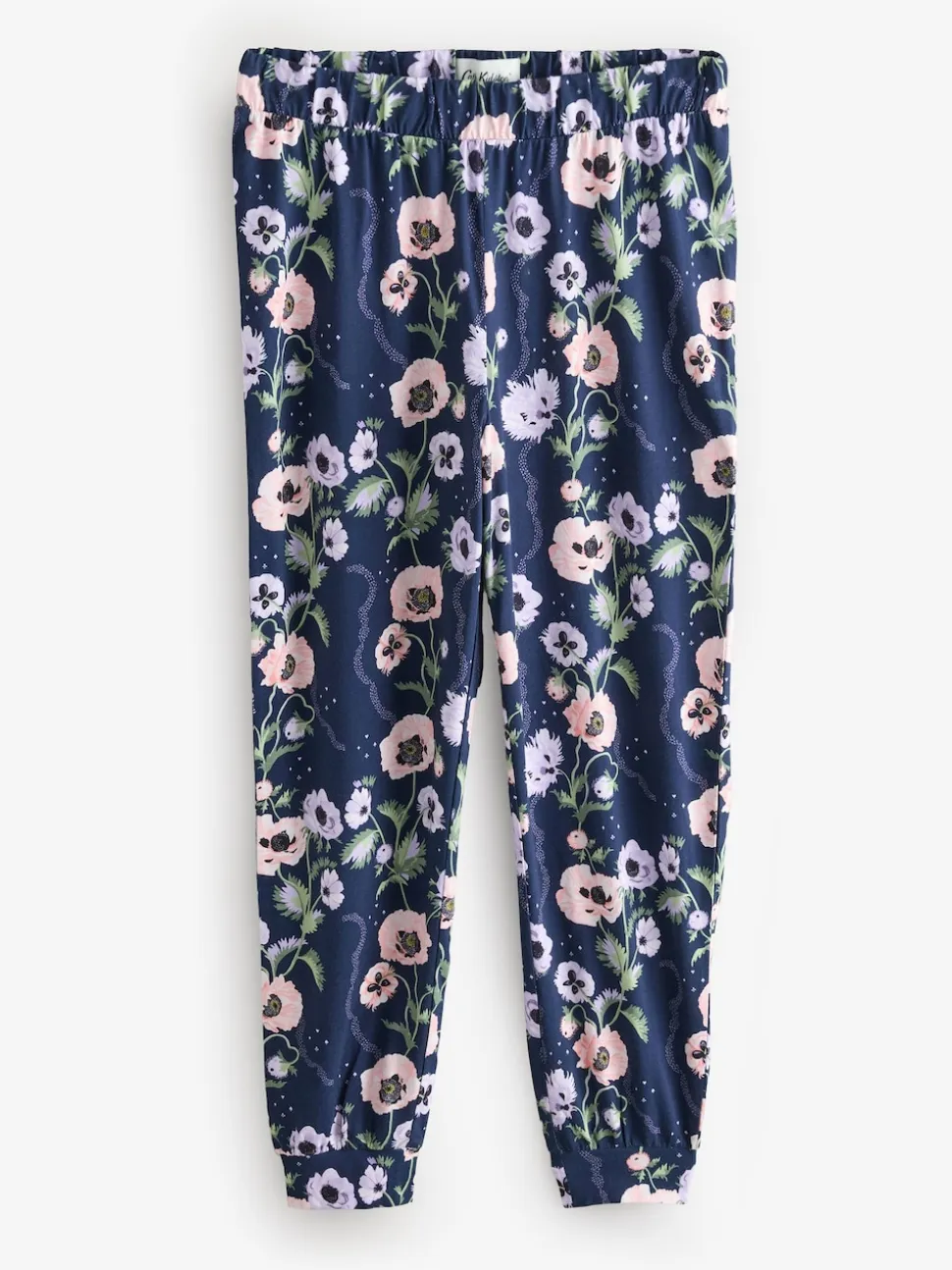 Cath Kidston Navy Peony Print Cotton Twosie Pyjamas