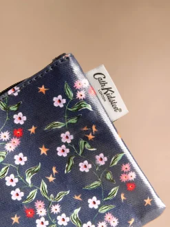 Cath Kidston Navy Star Sprig Zip-Up Purse