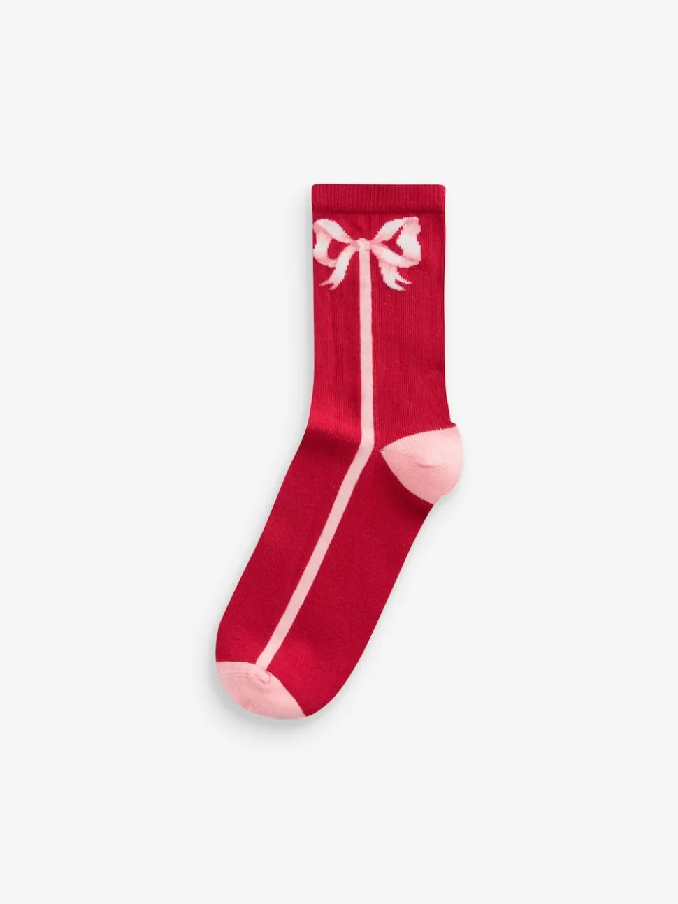 Cath Kidston Pink Bow Cotton Socks 4 Pack