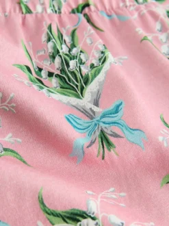 Cath Kidston Pink Lily of the Valley Cotton Twosie Pyjamas