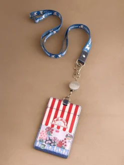 Cath Kidston Red Flower Market Lanyard Purse