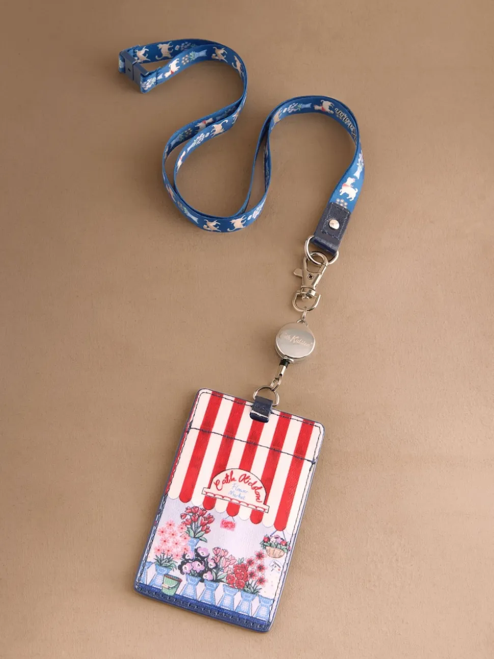 Cath Kidston Red Flower Market Lanyard Purse