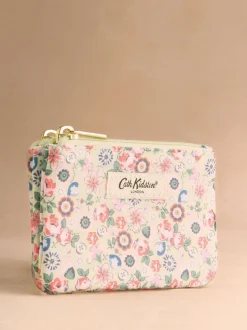 Cath Kidston Yellow Ditsy Double Zipped Purse