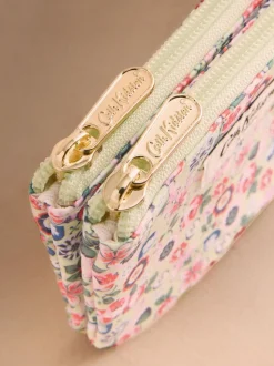 Cath Kidston Yellow Ditsy Double Zipped Purse