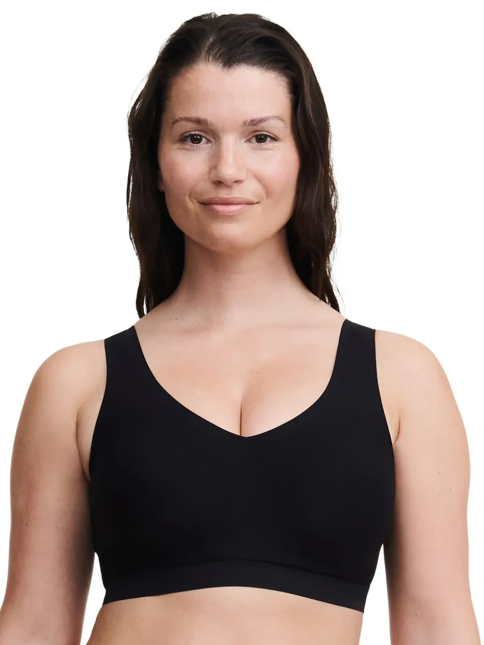 Chantelle Soft Stretch Seamless V-Neck Padded Crop Top