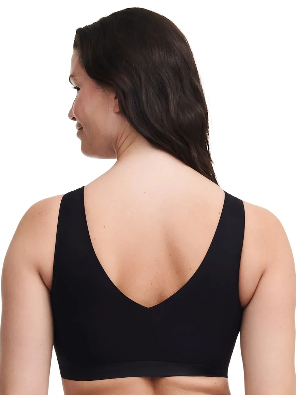 Chantelle Soft Stretch Seamless V-Neck Padded Crop Top
