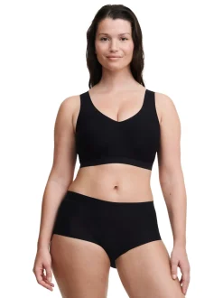 Chantelle Soft Stretch Seamless V-Neck Padded Crop Top