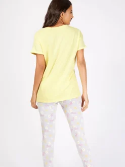 Character Grey Disney Beauty and the Beast Long Leg Pyjama Set