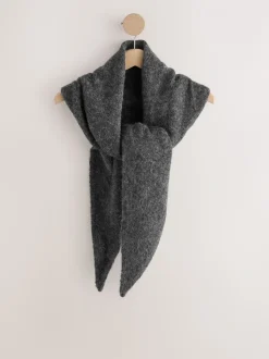 Charcoal Grey Triangle Scarf