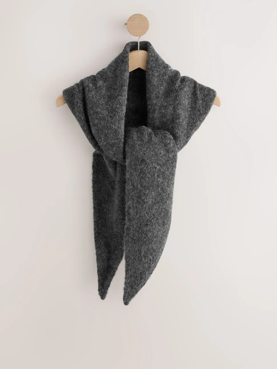 Charcoal Grey Triangle Scarf