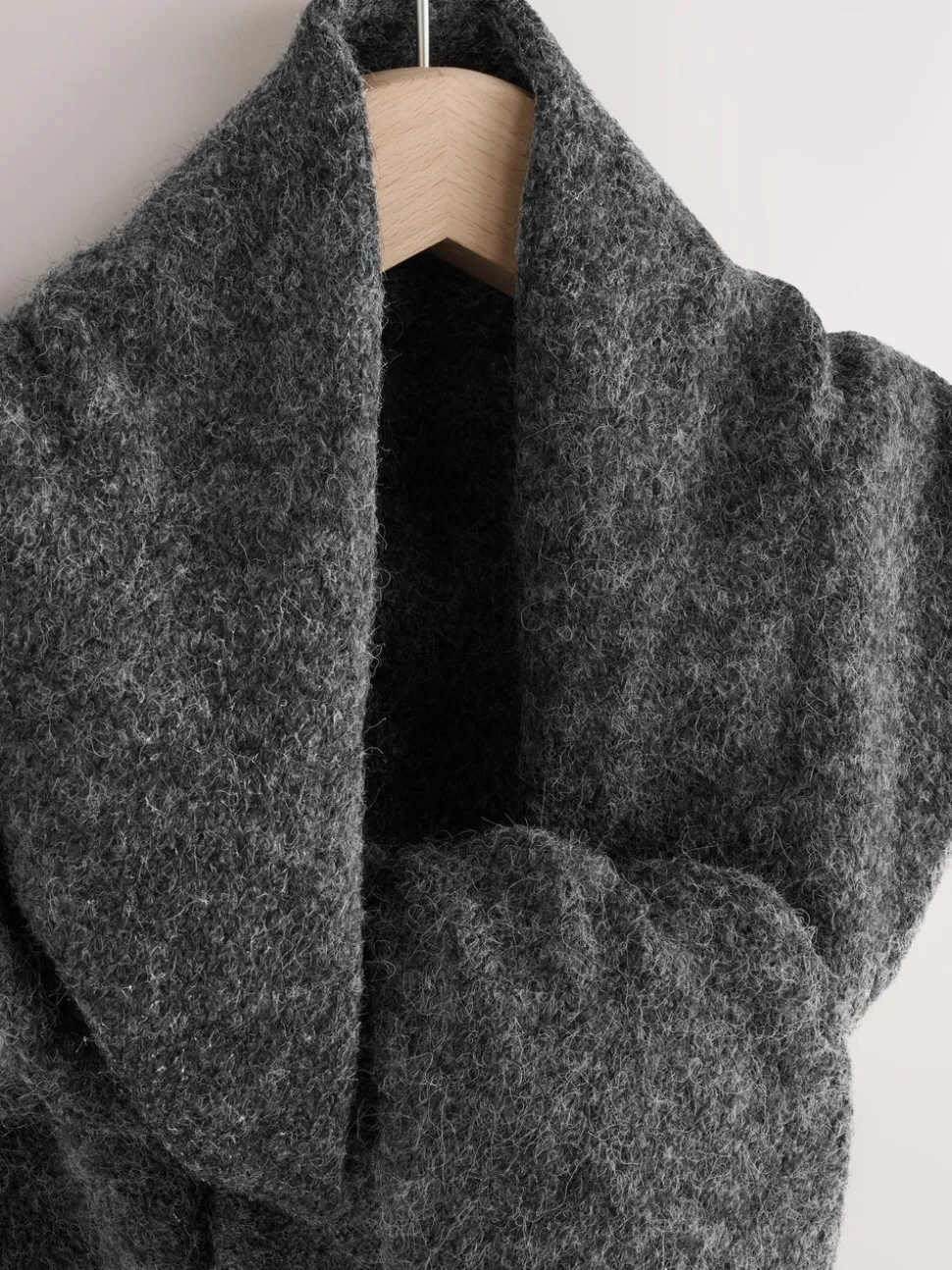 Charcoal Grey Triangle Scarf