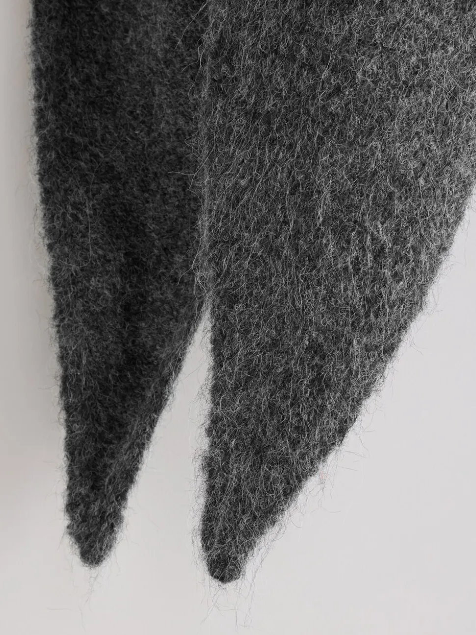 Charcoal Grey Triangle Scarf