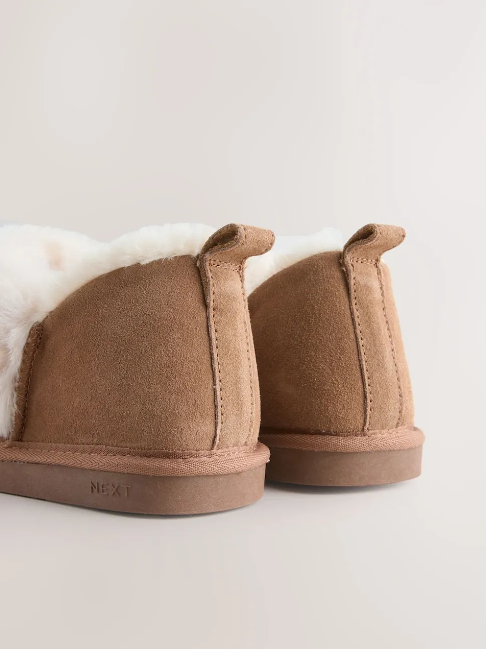 Chestnut Brown Suede Shoot Slippers
