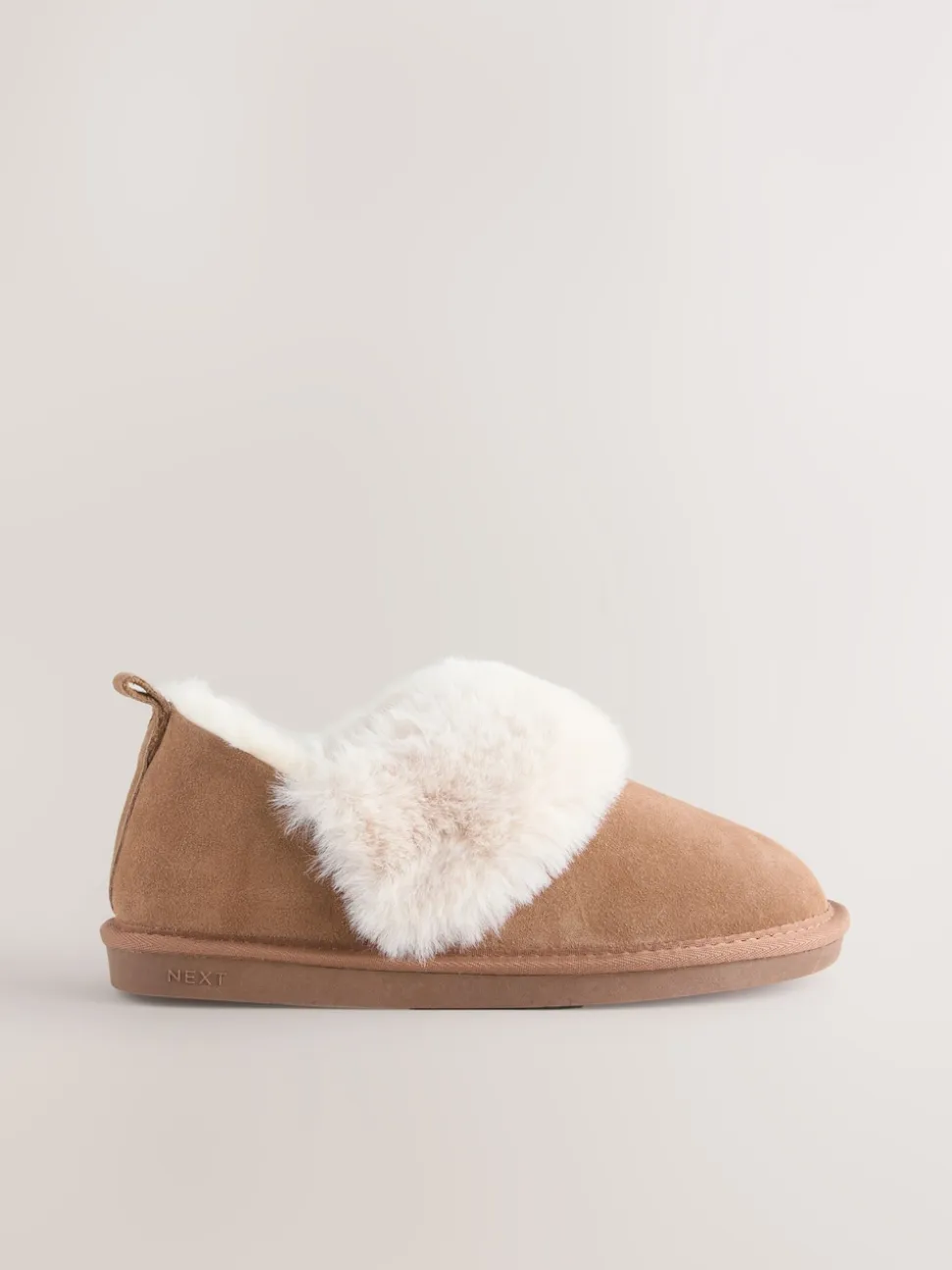 Chestnut Brown Suede Shoot Slippers