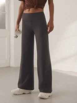 Chocolate Brown Active Ultimate Wide Leg Trousers