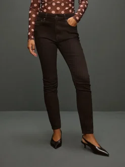 Chocolate Brown Authentic Relaxed Skinny Jeans
