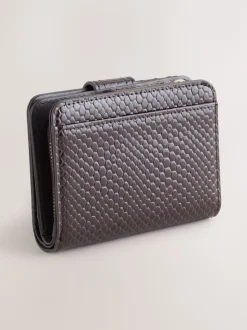 Chocolate Brown Buckle Midi Purse