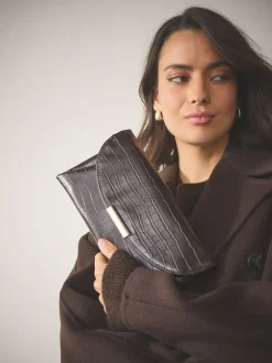 Chocolate Brown Clutch Bag
