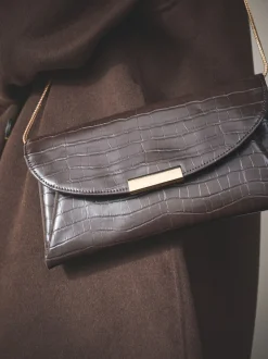 Chocolate Brown Clutch Bag