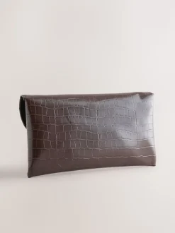 Chocolate Brown Clutch Bag