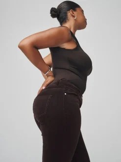Chocolate Brown Cord Skinny Hourglass Trousers