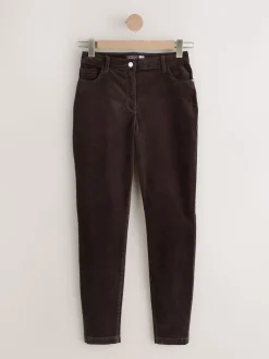 Chocolate Brown Cord Skinny Hourglass Trousers