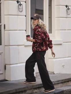 Chocolate Brown Cord Wide Leg Trousers
